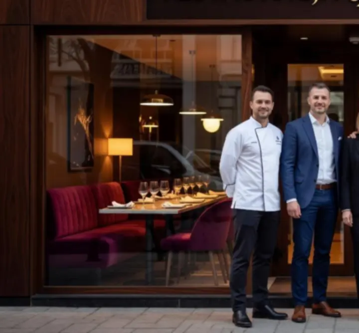 Zespół Dutch Pipe Service w eleganckim wnętrzu restauracji