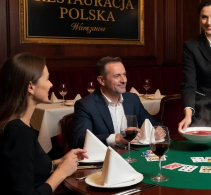 Uśmiechnięta obsługa restauracji witająca gości Dutch Pipe Service